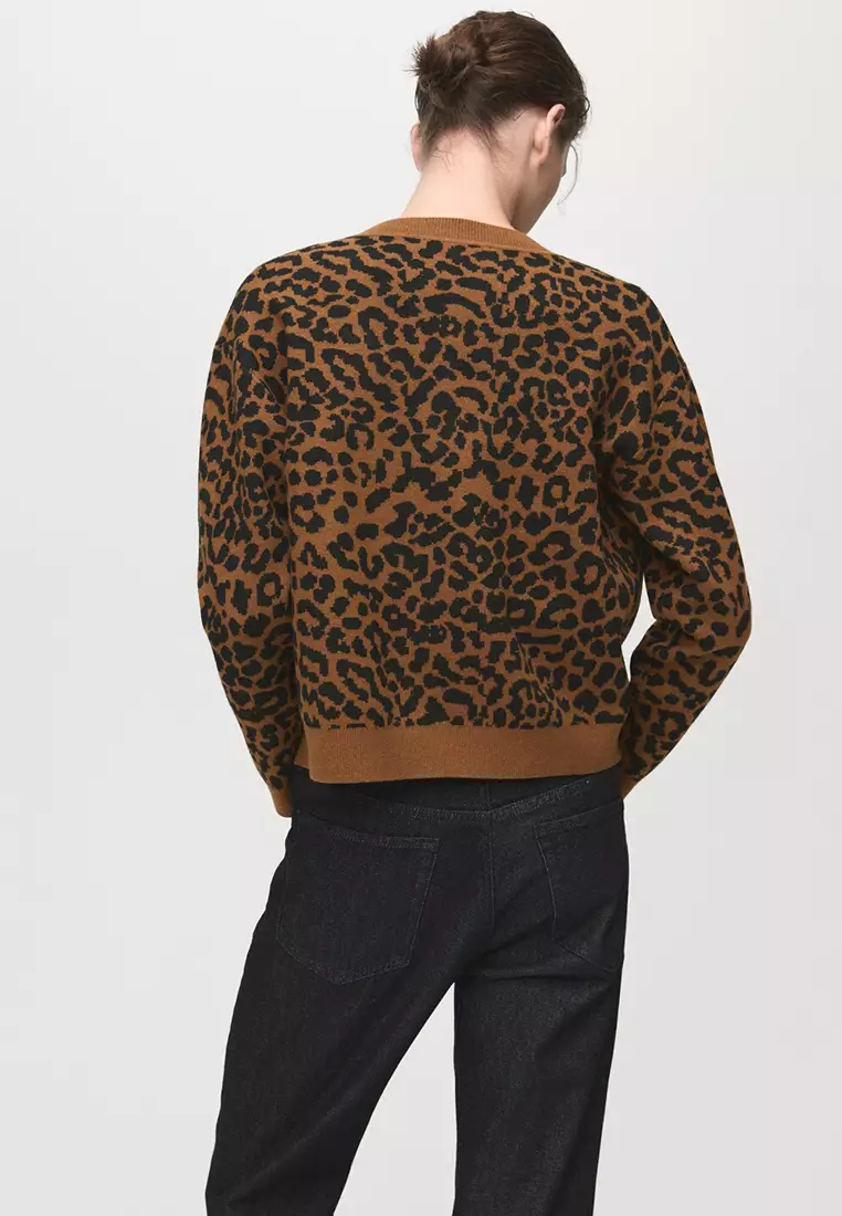 Leopard Knit Cardigan