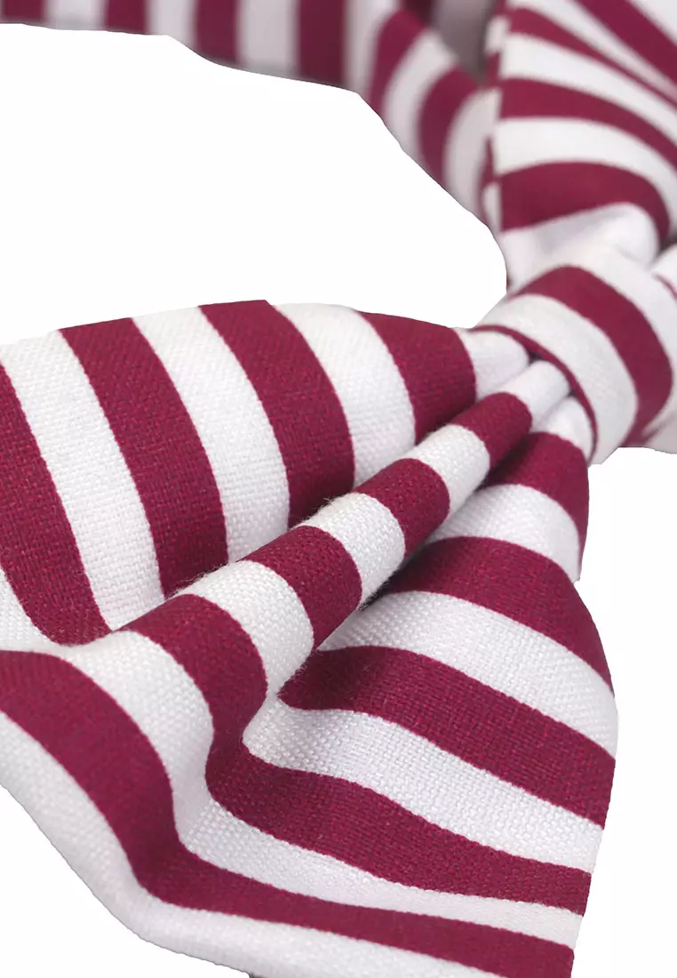 Dasi Kupu Bowtie Pink Salur A36