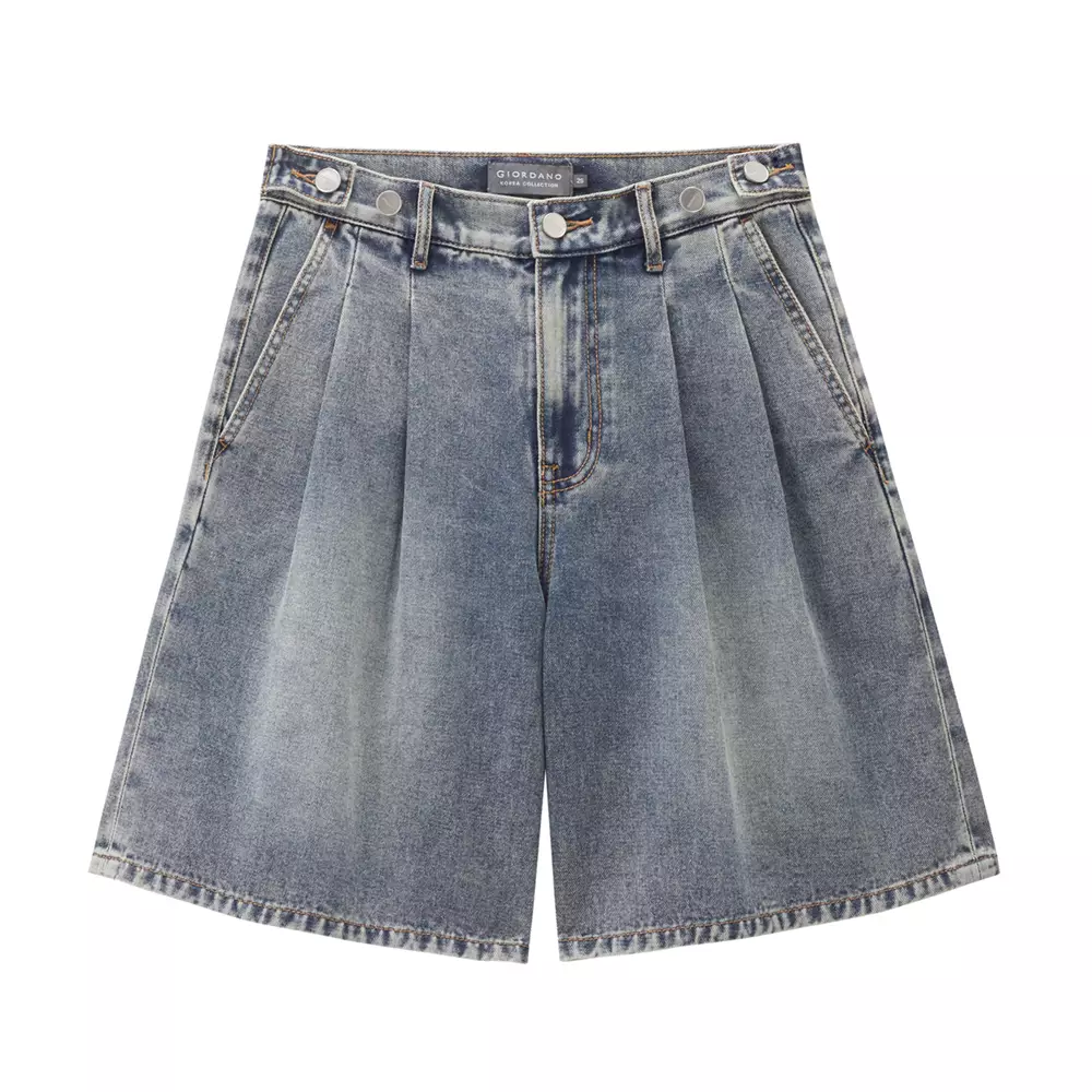 Giordano Women's (Online Exclusive) Korea Denim Shorts 0540652362