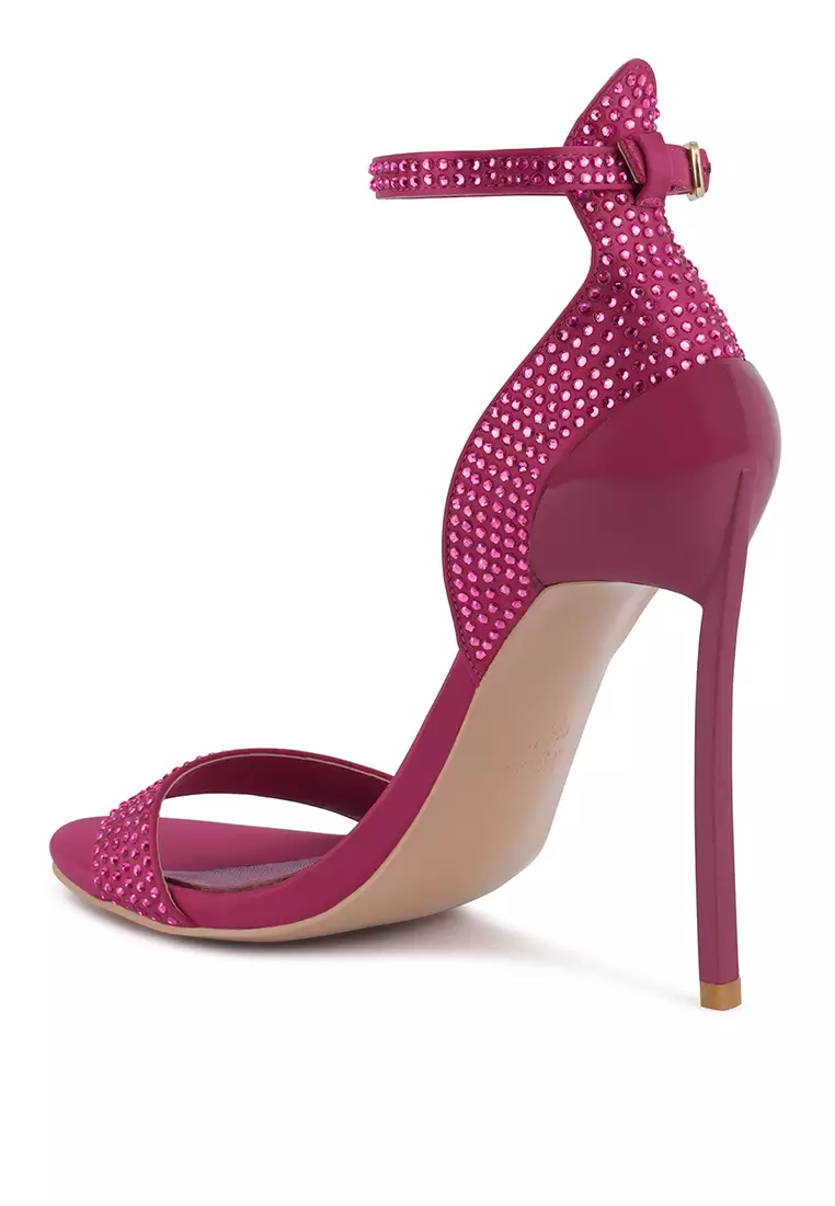 Fuchsia discount sandals heels