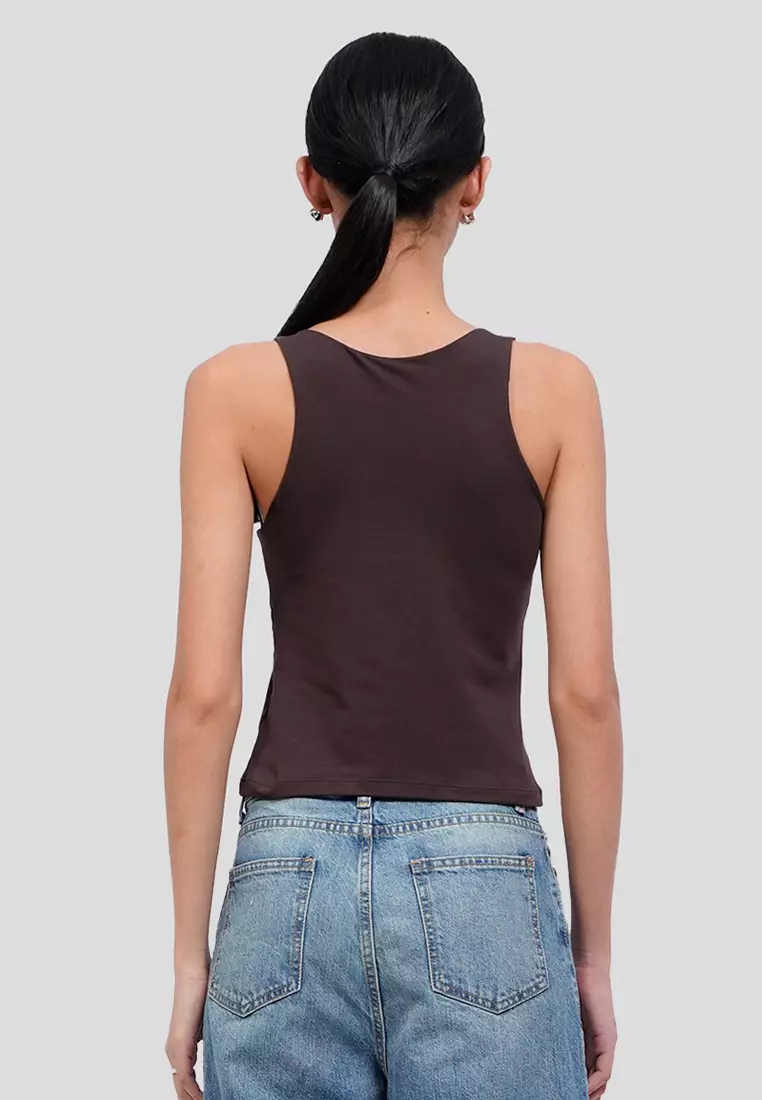 Fitted Tank Top with Bra Pads