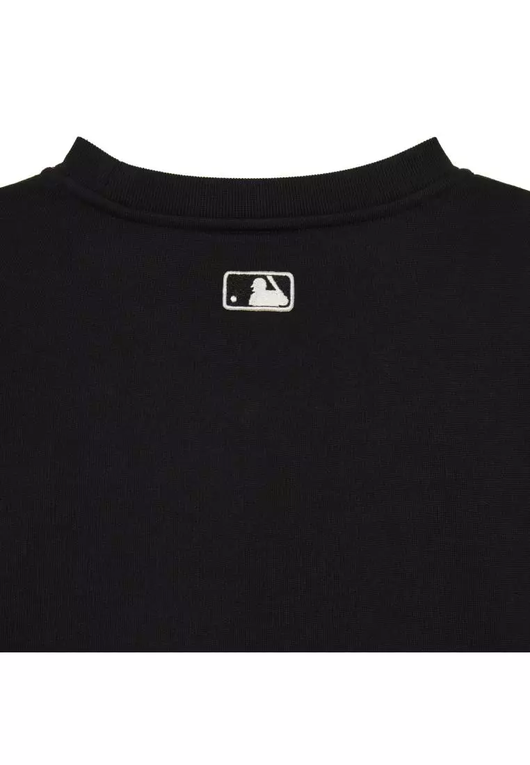 WOMEN HEART CROP SWEATSHIRTS NEW YORK YANKEES