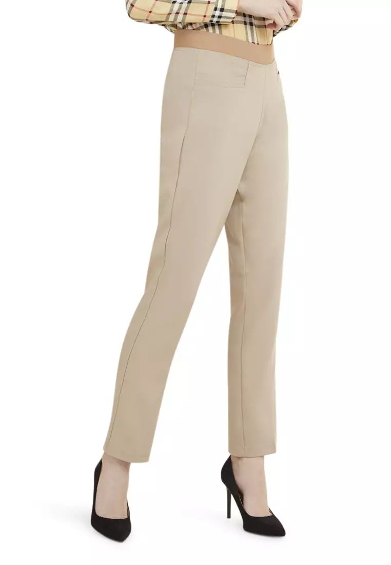 Celana Panjang Long Pants Bawahan Wanita Quality Premium - Cream