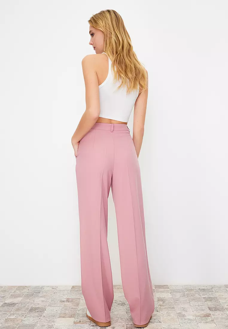 High Waist Wide Leg Trousers