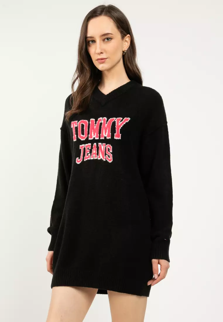 Buy Tommy Hilfiger Varsity Sweater Dress - Tommy Jeans 2026 Online | ZALORA