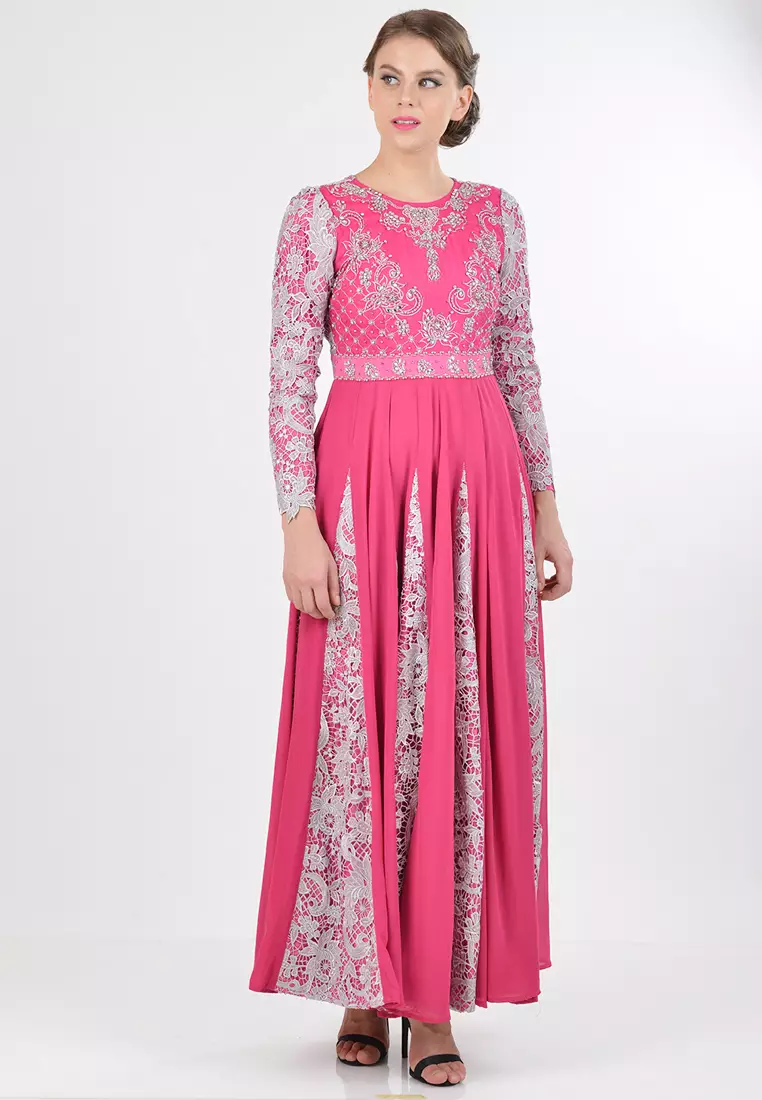 Bibiq Gamis Brokat Sifone Sutra