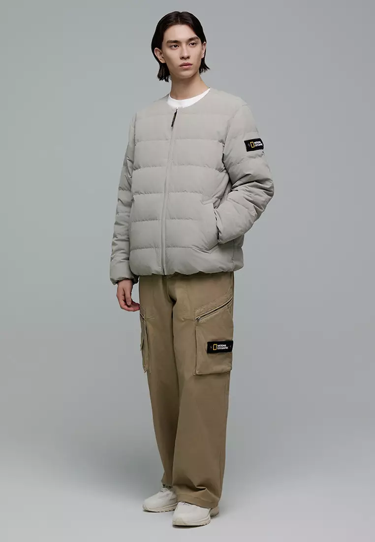 男裝棉質闊腳長褲