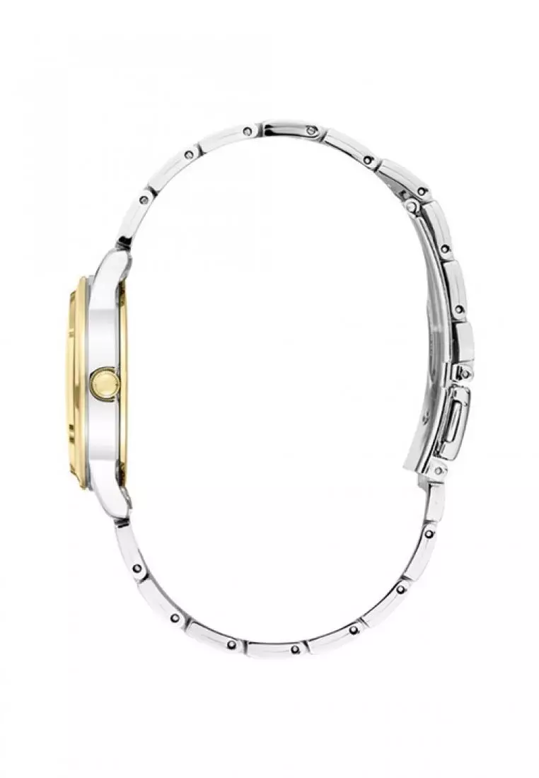 Jam Tangan Wanita Seiko Original SXDH04P1 Strap Stainless Steel Silver GoldDial