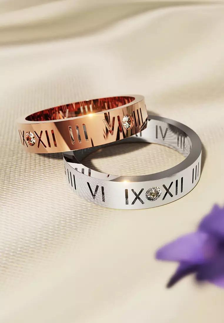 Gold roman sale numeral ring