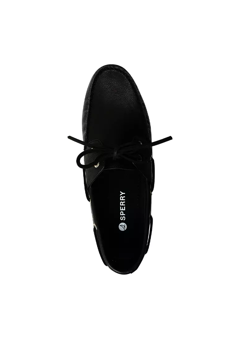 Men's Leeward Boat Shoes Topsider - Black (25S00051)