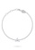 Aquae Jewels white Anklet Britney 18K Gold and Diamonds - White Gold 5822EAC376AD4CGS_2