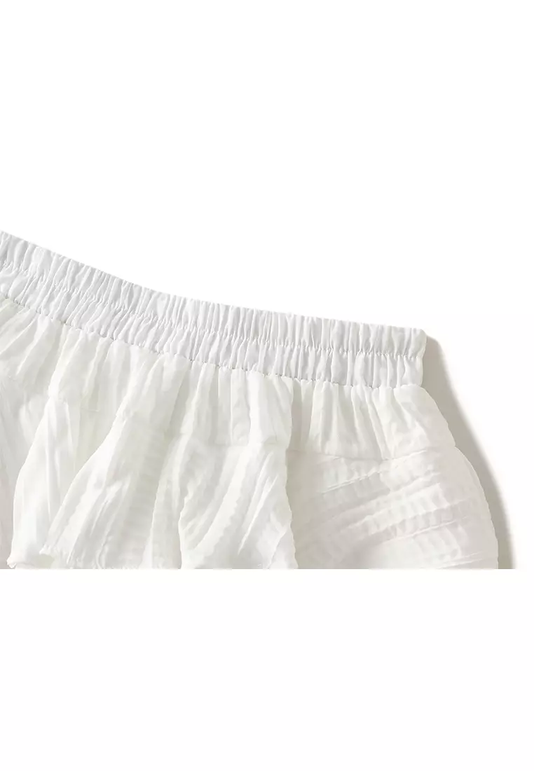 Summer Thin Irregular Puff Skort AF-D8805