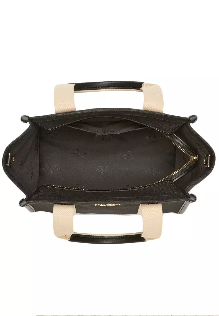 Kip Canvas Small Tote - Black