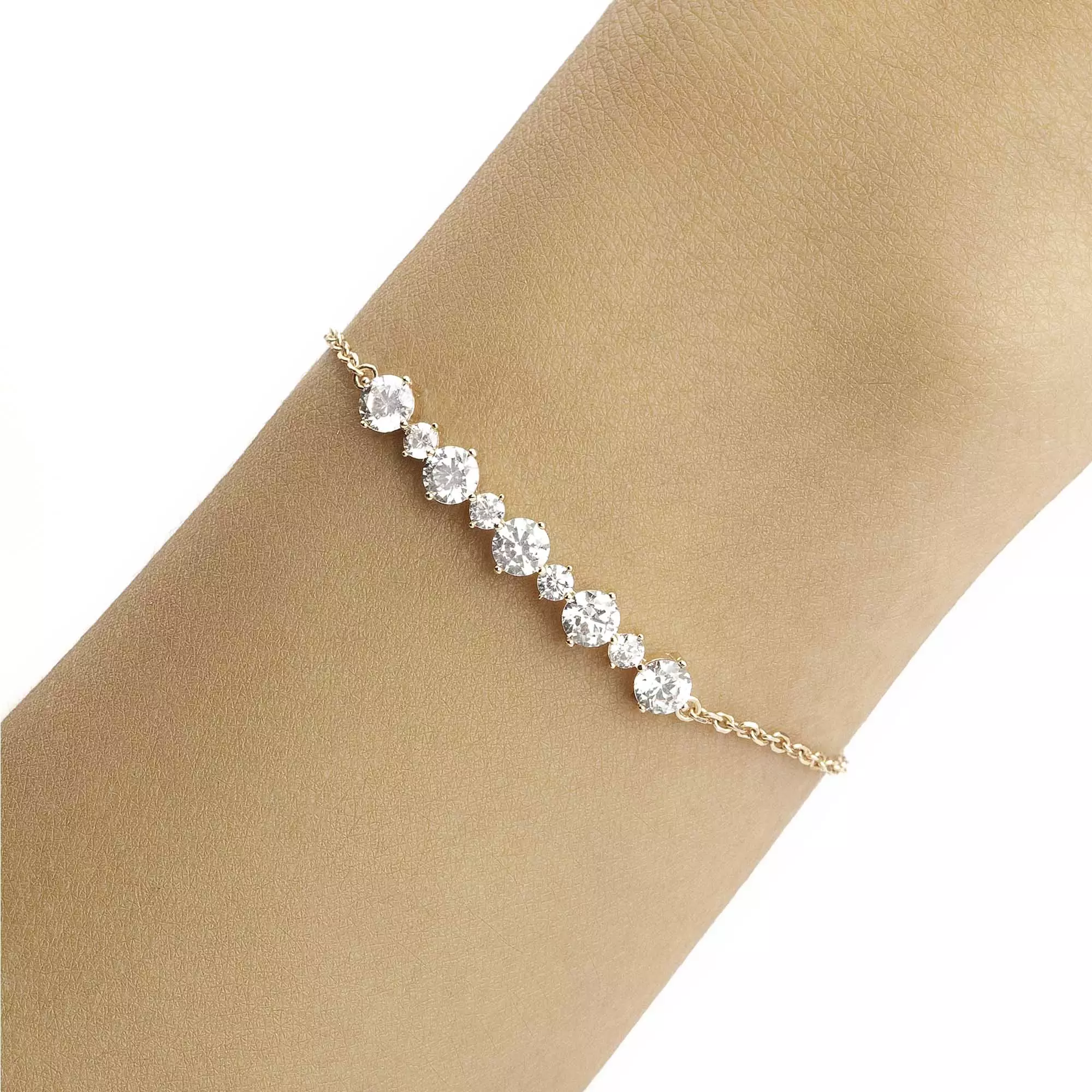 Gelang  Serut Emas 7k - Serra Gold Bracelet - Avelia Collection - Juene Jewelry
