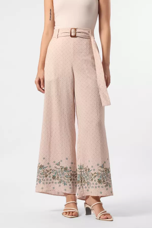 MINIMAL - Ayudewi - Kulot Motif Bunga - Beige Warna Beige