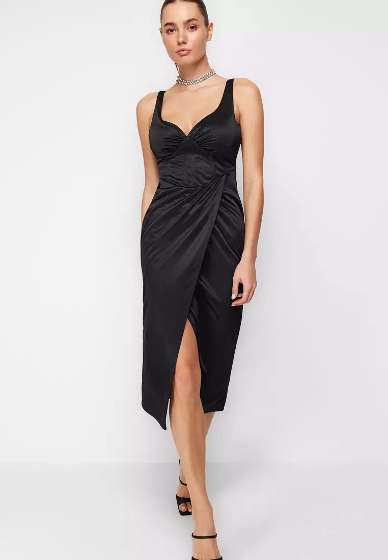 Buy Trendyol Black Dress 2025 Online ZALORA Philippines