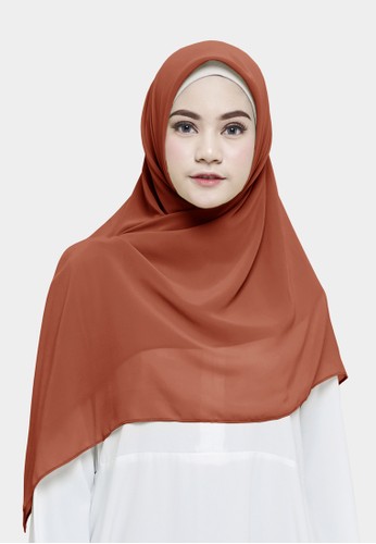 Jual Zelena Kerudung Hijab Segiempat Basic Polos Baby Doll Premium