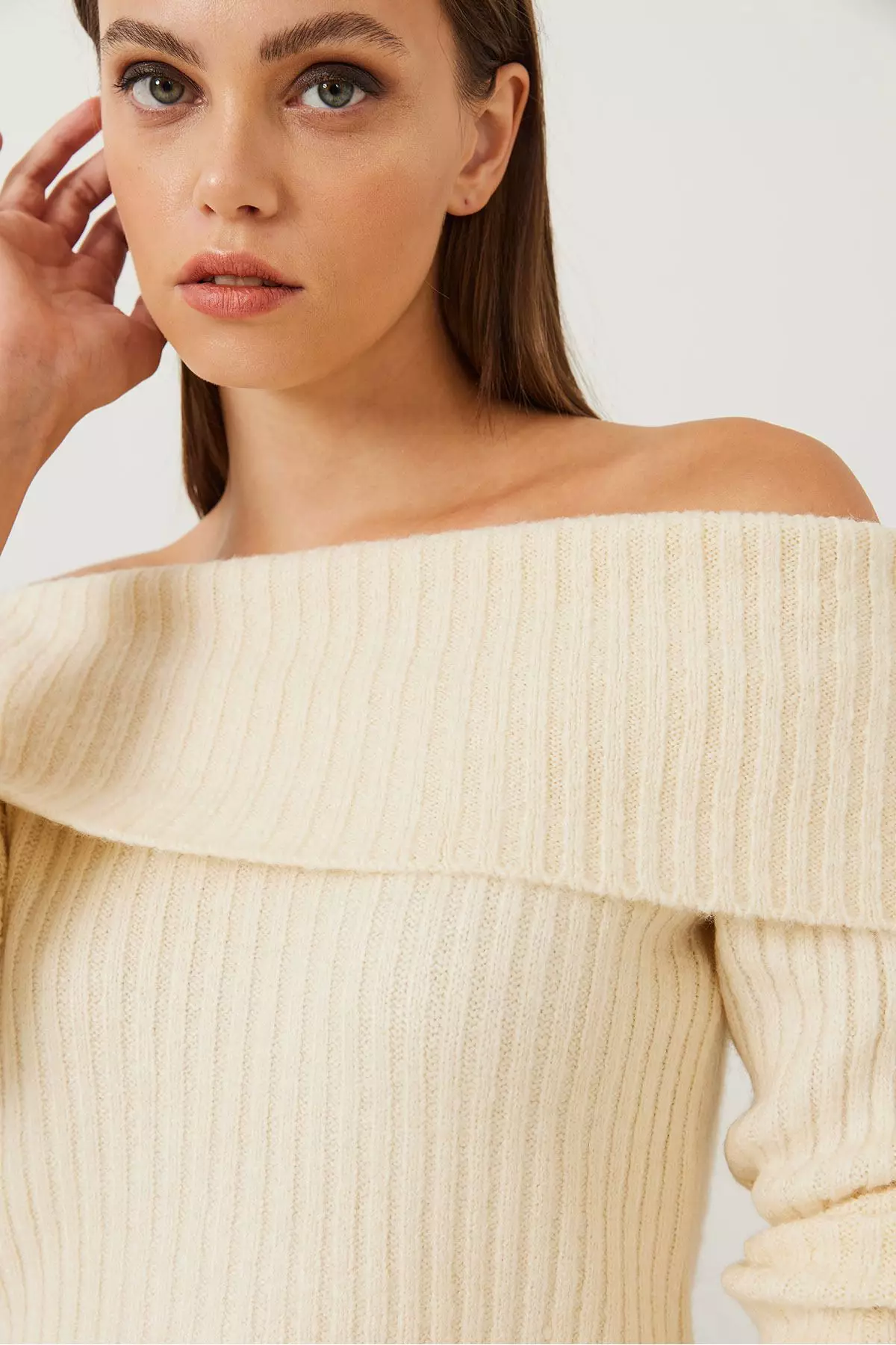 Women's Lace Collar Knitwear Blouse