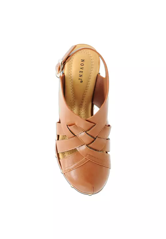 Solid Tone Wooden Casual Heels