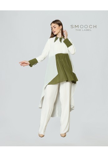 Smooch The Label white Hafa Gamis Long Pants Set Women F0784AA0972AEBGS_1