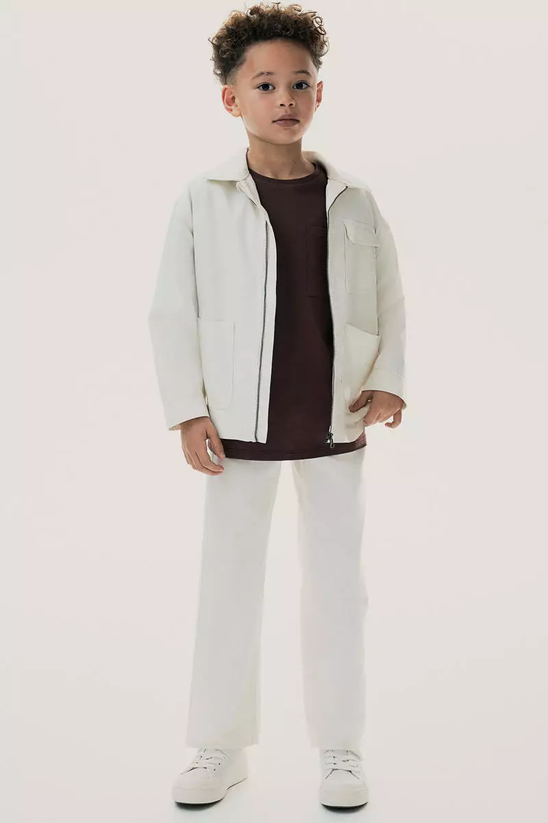 Oversized twill jacket