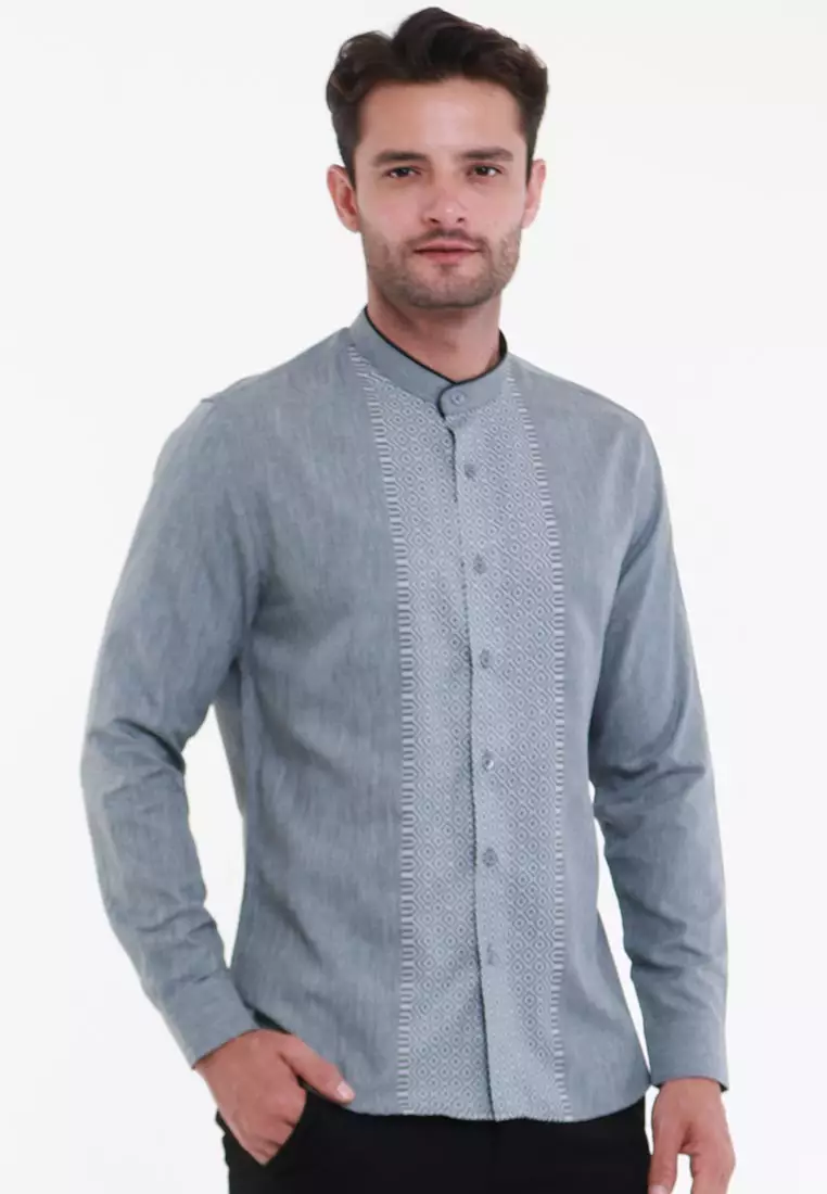 MAGINOT HAIDAR BLUE Koko Slim Fit Lengan Panjang