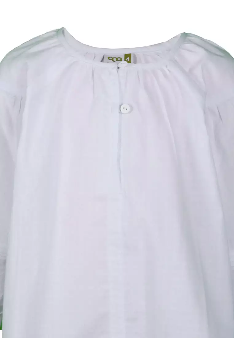 Qna Girl Safakila Blouse Panjang Anak Putih