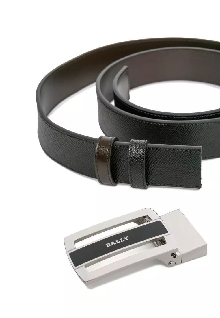 Embossed Calfskin Leather Belt