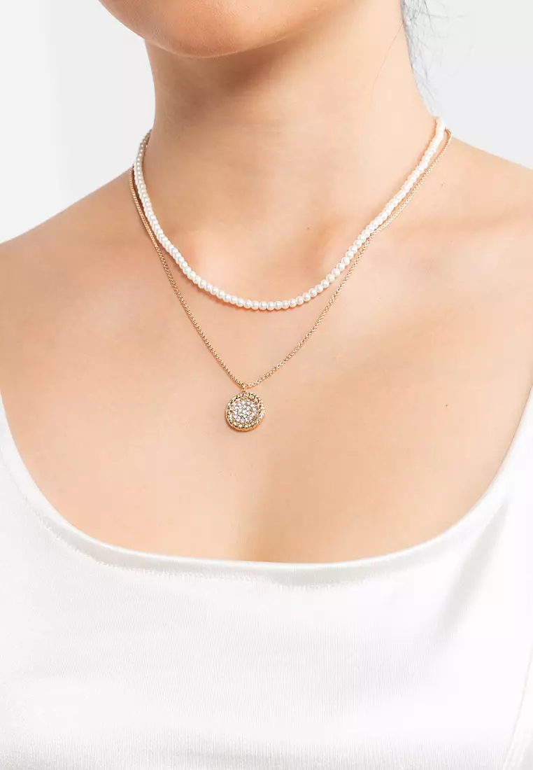 Buy ALDO Blazy Pearl Necklace Set 2024 Online ZALORA Singapore