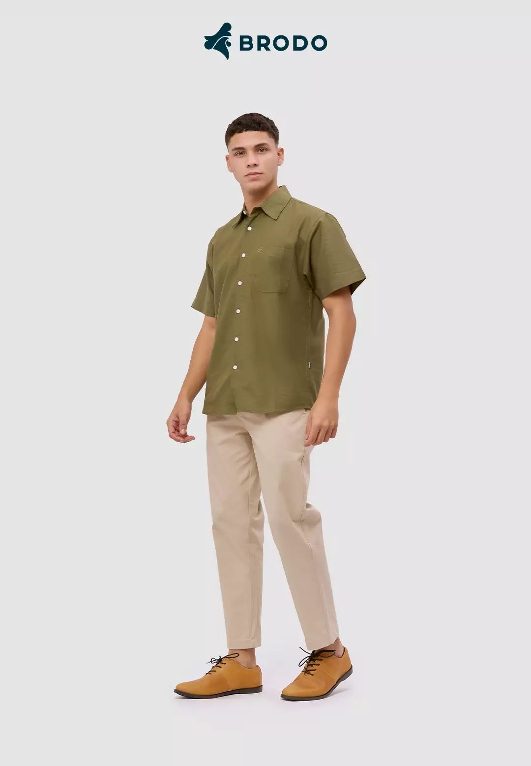 BRODO - Broshirt Short Reguler Olive