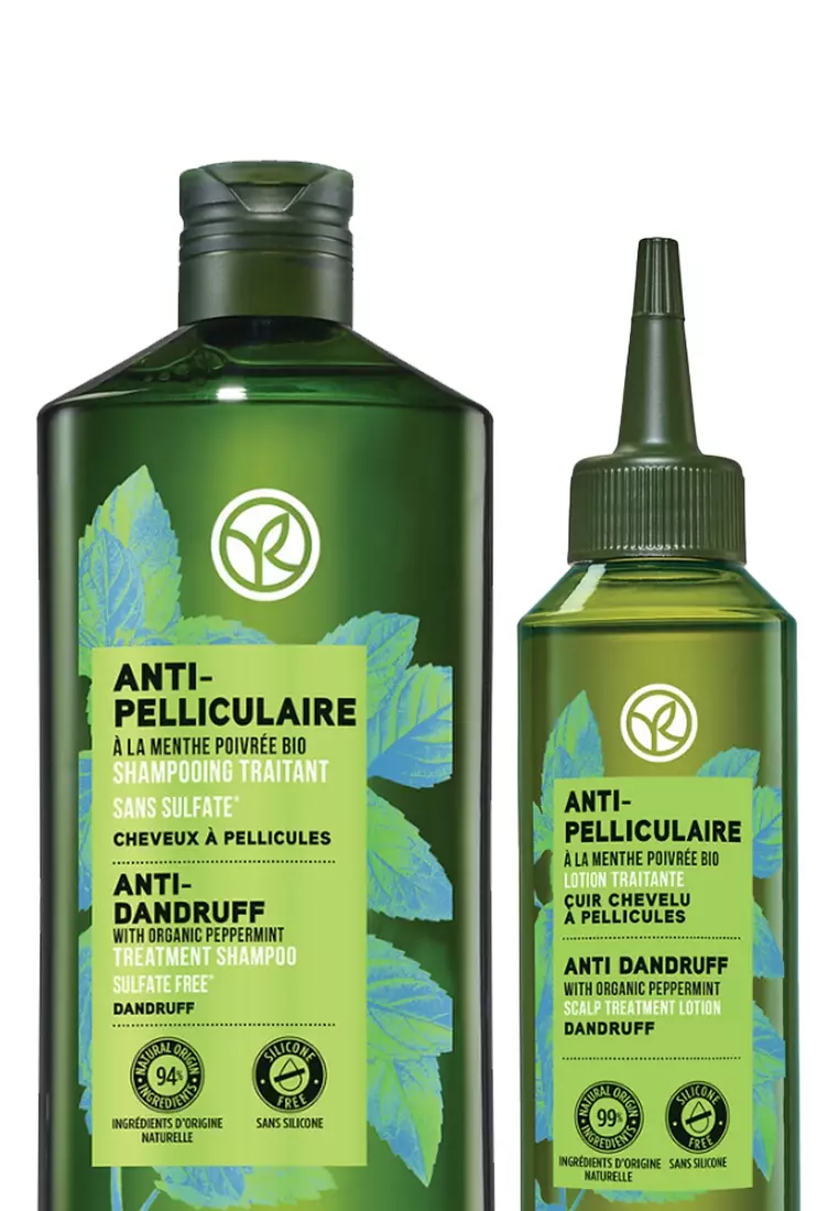 Anti Dandruff Shampoo 300ml and Anti Dandruff Treatment 150ml Bundle by Yves Rocher