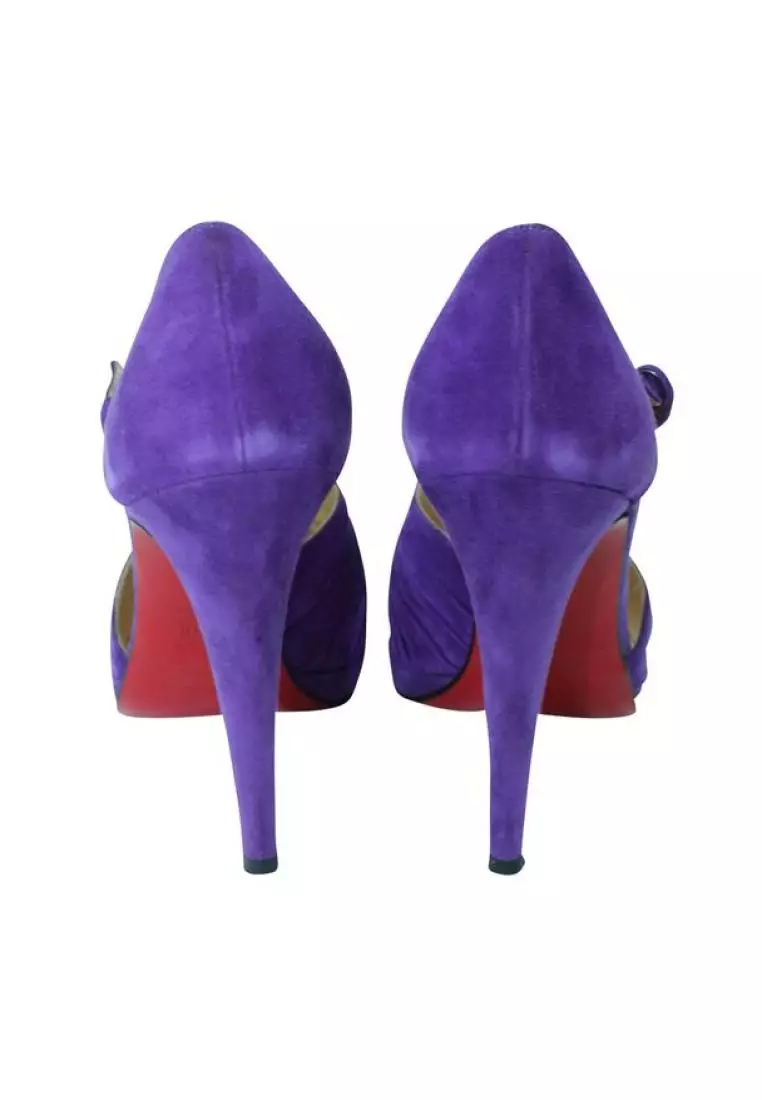 Christian louboutin sale purple shoes