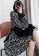 Sunnydaysweety black Temperament Imitation Silk Stitching Knitwear One-Piece Dress A21092810 22DBFAA2B02B85GS_8