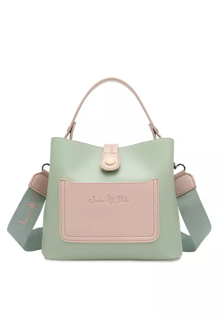 Women's Top Handle Bag / Sling Bag / Crossbody Bag - Green