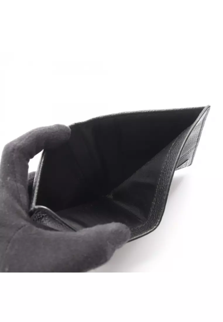 Prada Pre-Loved Prada triangle logo wallet leather black 2026