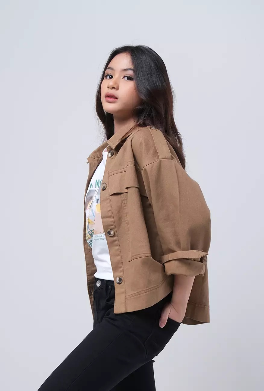 Jaket Wanita Maya Brown Outer
