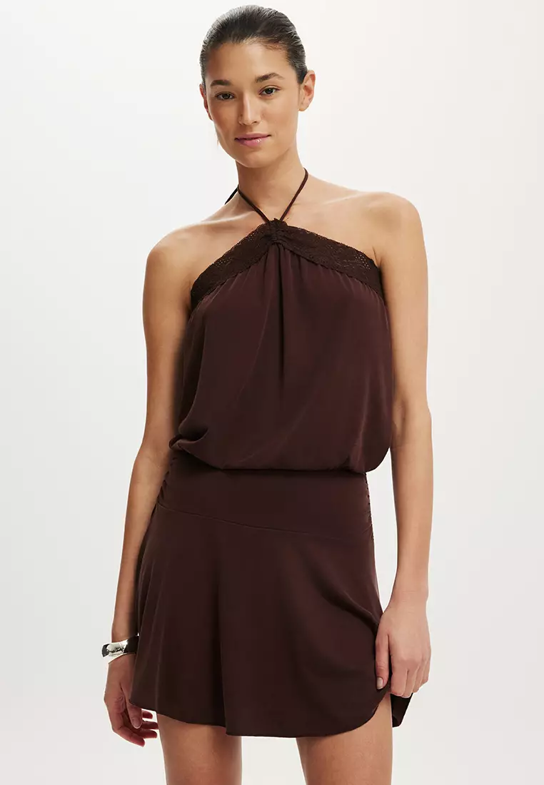 Buy Cotton On Chloe Halter Mini Dress 2026 Online | ZALORA