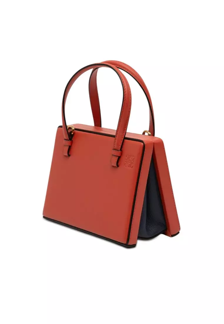Pre-Loved Loewe Small Leather Tokyo Postal Top Handle Bag