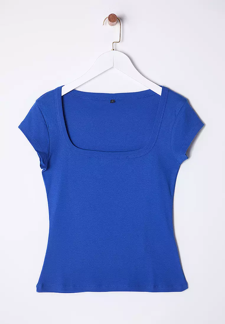 Square Neck Fitted Top