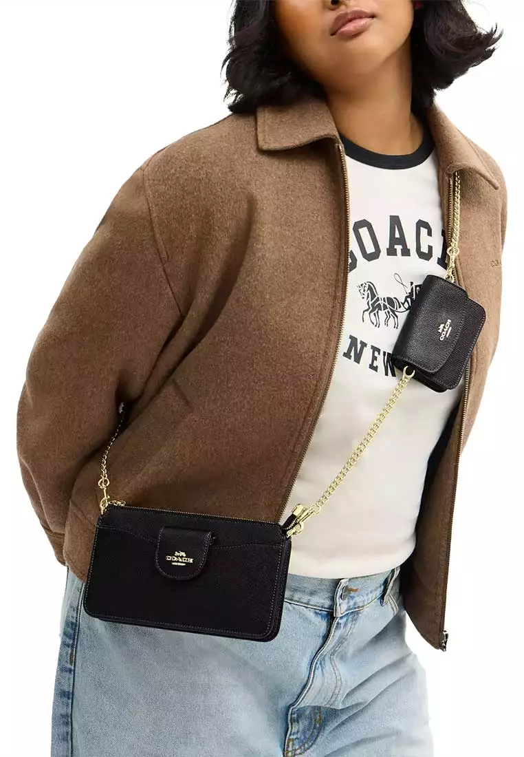 Buy Coach Poppy Crossbody Bag Black CCK65 2026 Online | ZALORA