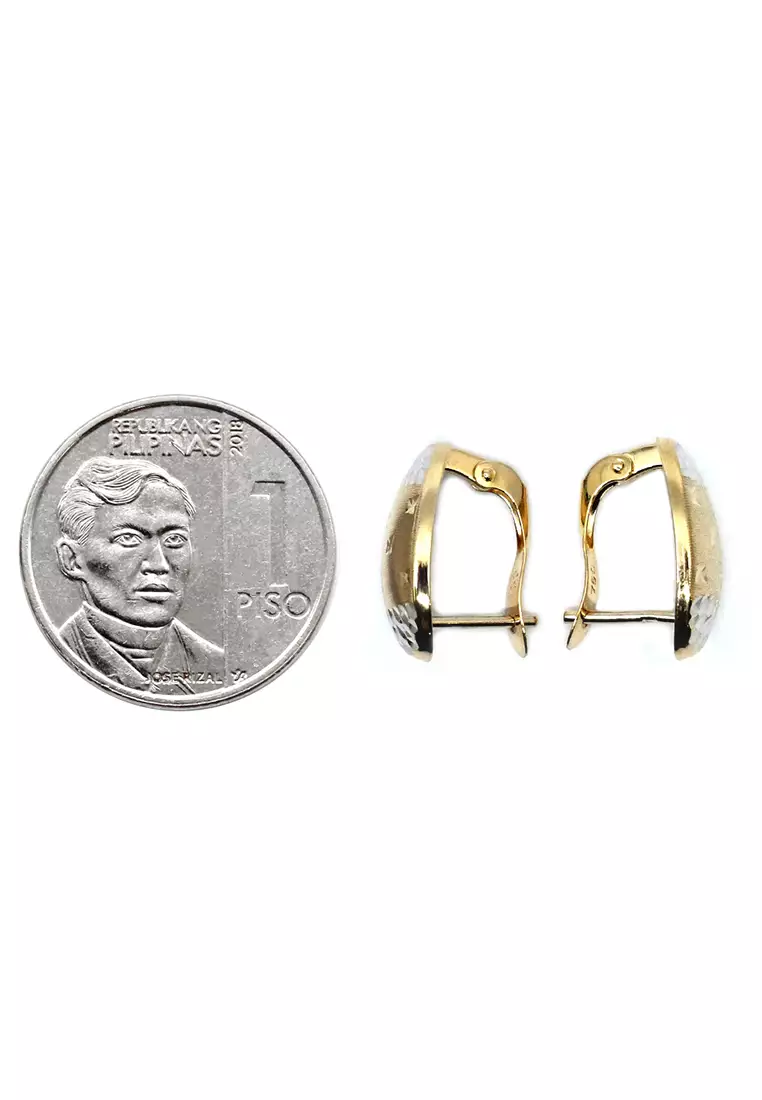 18K Italian Made Yellow Gold Earrings