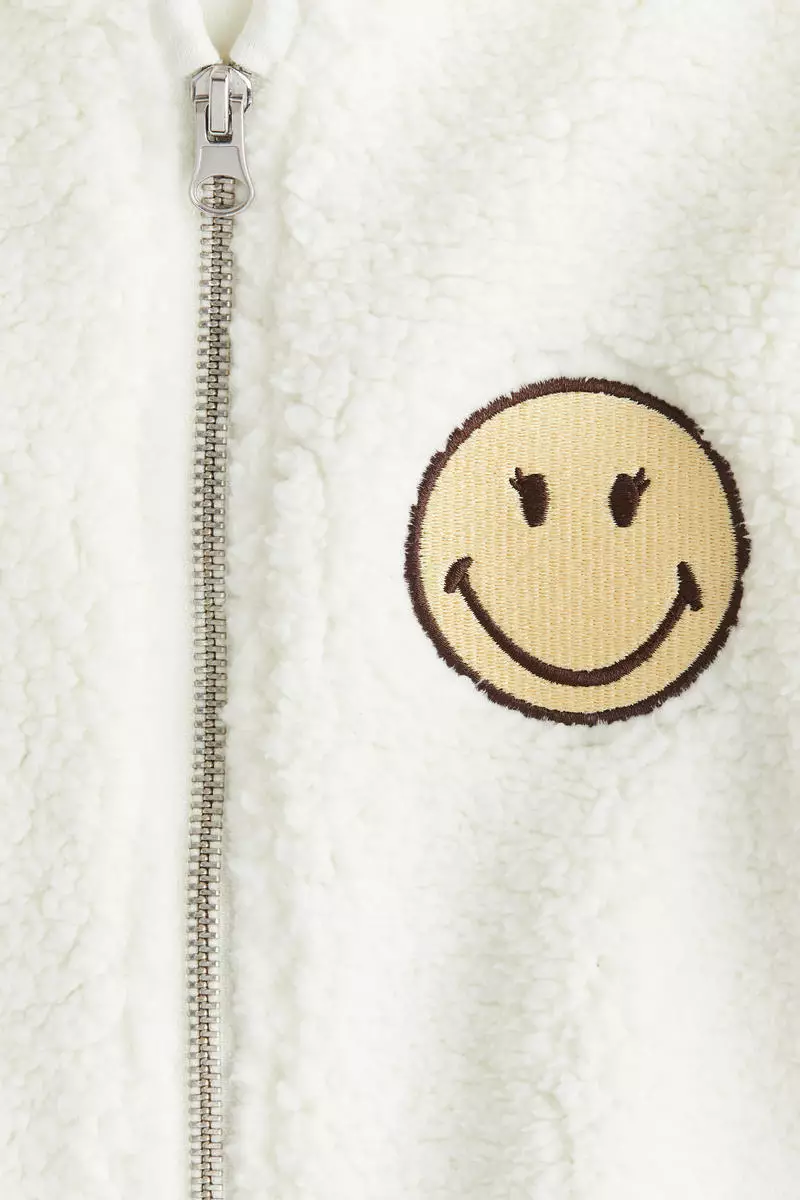 Teddy zip-through hoodie