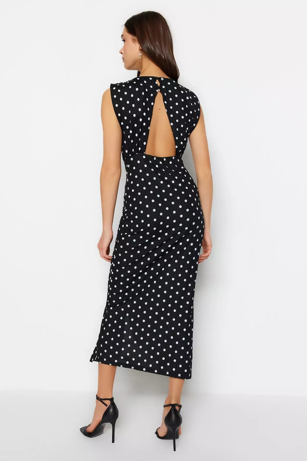 Buy Trendyol Open Back Polka Dot Dress 2023 Online | ZALORA Singapore