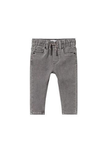 MANGO BABY grey Lace Drawstring Waist Jeans 53177KAF5B6C15GS_1