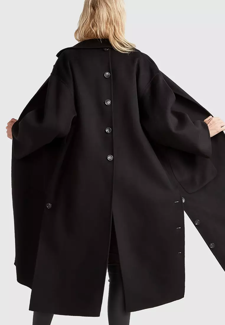 Wide Awake Split Hem Overcoat