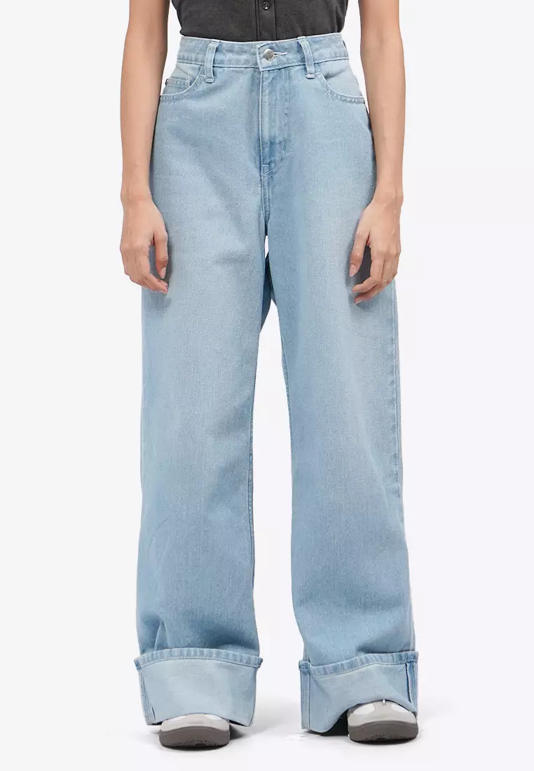 Rolled Up Baggy Jeans