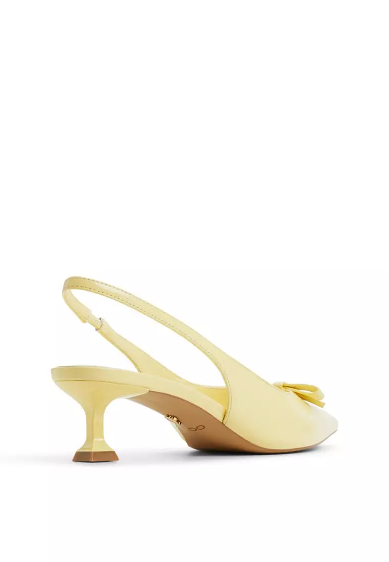 Luxuriant Slingback Kitten Heels