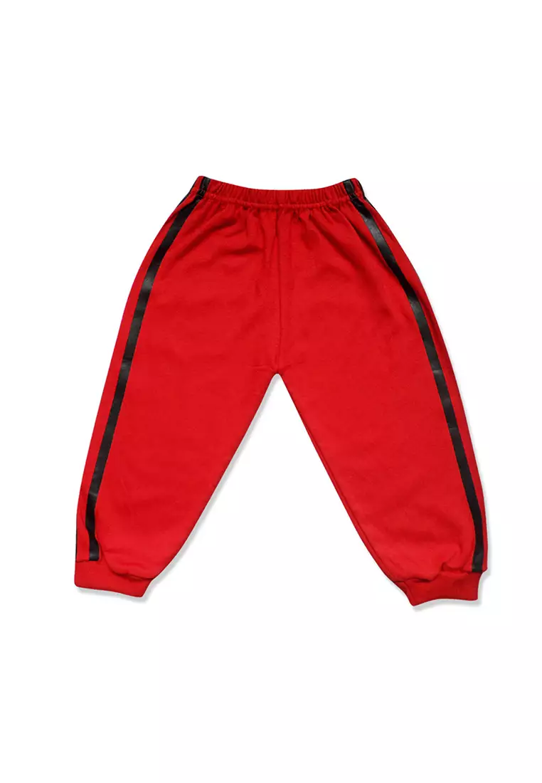 Skabe Pakaian Bayi Anak Laki Laki Baju Lengan Panjang Motif MoMo Setelan Kaos Celana Jogger All Size Warna Tua Untuk Usia 12 Bulan Hingga 18 Bulan 2858