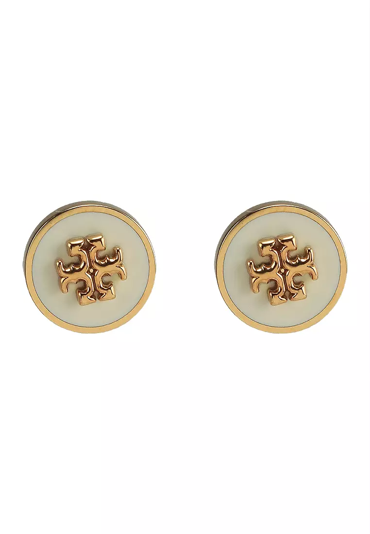 Kira Enamel Circle-Stud Earrings (nt)