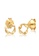 Elli Jewelry gold Earrings Round Twisted Elegant 585 Yellow Gold D83E4AC5F47D87GS_1